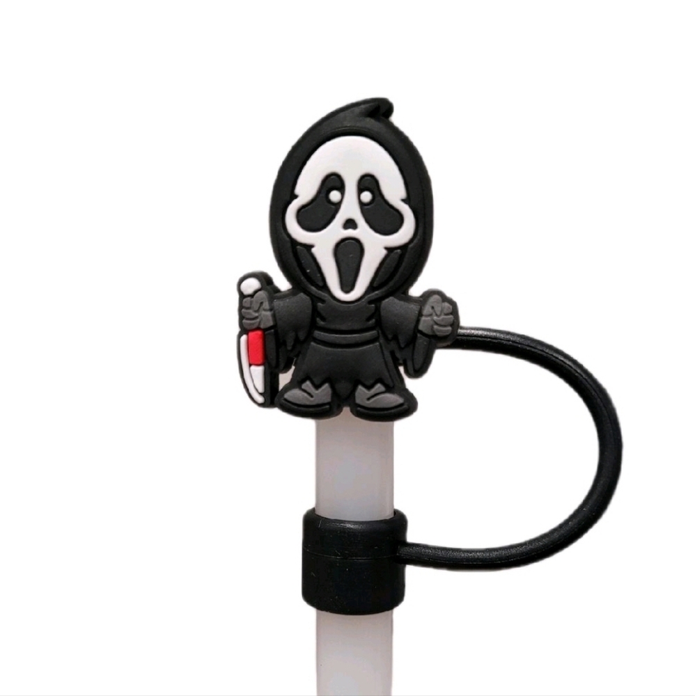 Ghostface Straw Topper